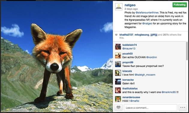 National Geographic Instagram